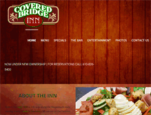 Tablet Screenshot of coveredbridgeinn.net
